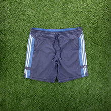 Load image into Gallery viewer, (2005) Adidas 3-Stripe Embroidered Navy Swim Sports Shorts - XL (36-40”)

