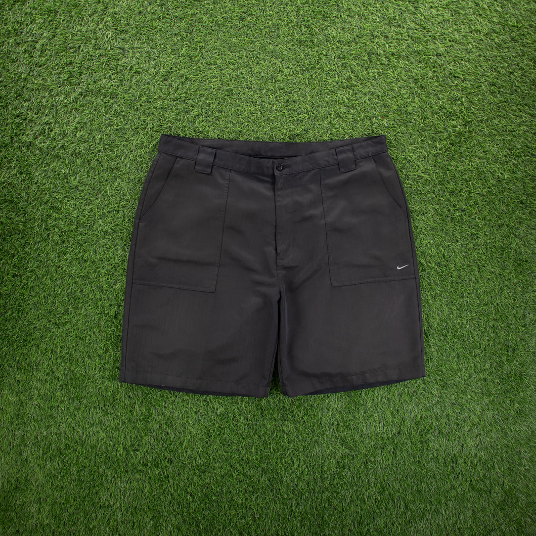 (2007) Nike Golf Small Swoosh Embroidered Pocket Logo Grey Shorts - XL/XXL (38/40”)