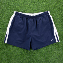 Load image into Gallery viewer, (2005) Nike Small Swoosh Embroidered Taping Navy Sports Shorts - XL/XXL (36-40”)
