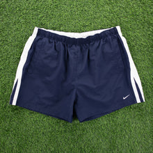 Load image into Gallery viewer, (2005) Nike Small Swoosh Embroidered Taping Navy Sports Shorts - XL/XXL (36-40”)
