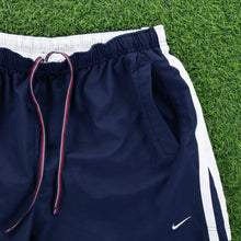 Load image into Gallery viewer, (2005) Nike Small Swoosh Embroidered Taping Navy Sports Shorts - XL/XXL (36-40”)
