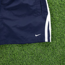 Load image into Gallery viewer, (2005) Nike Small Swoosh Embroidered Taping Navy Sports Shorts - XL/XXL (36-40”)
