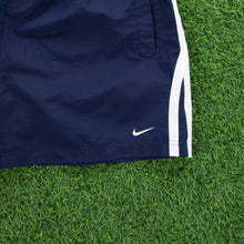 Load image into Gallery viewer, (2005) Nike Small Swoosh Embroidered Taping Navy Sports Shorts - XL/XXL (36-40”)
