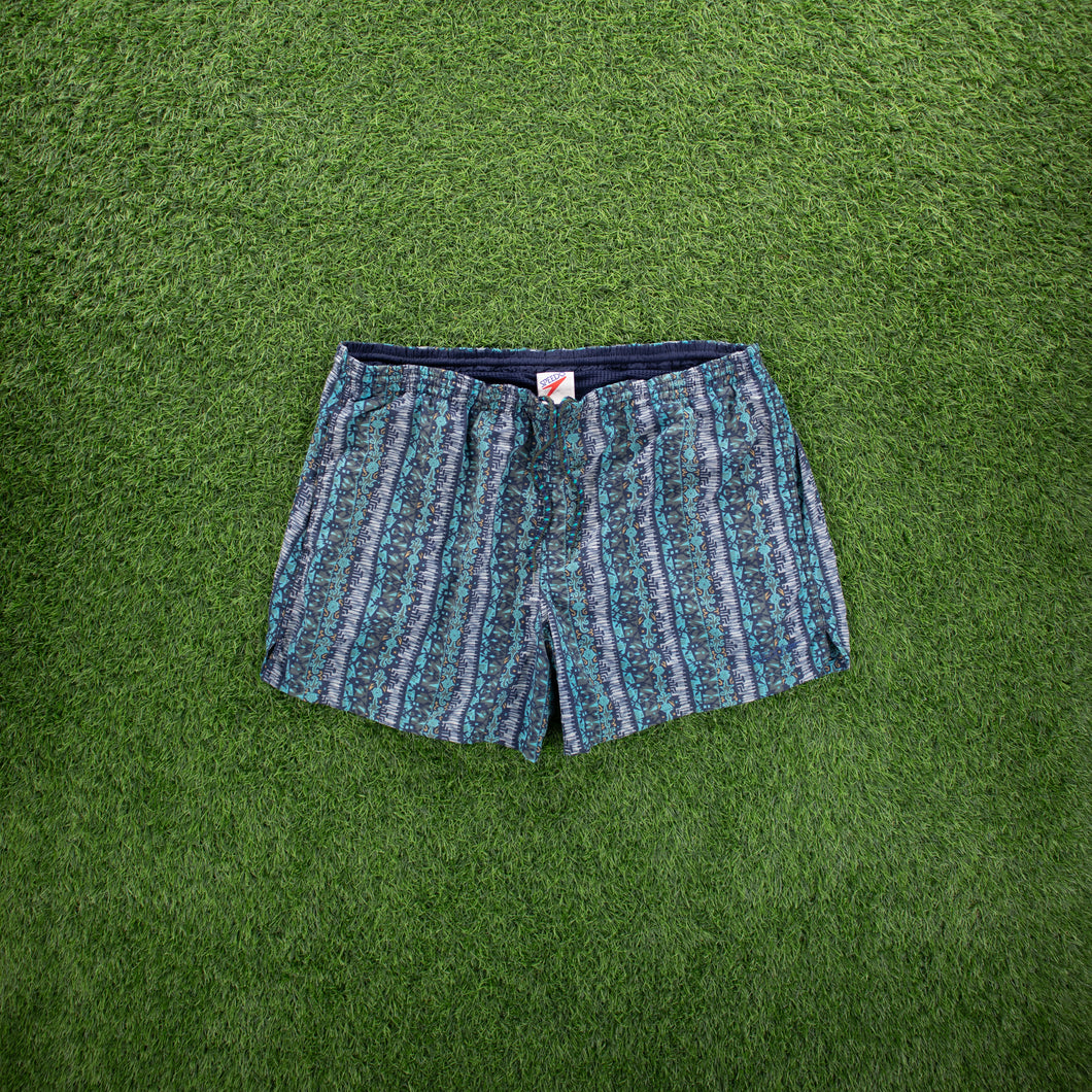 (1993) Speedo Aztec All Over Print Swimming Sports Shorts - XL (36-40”)