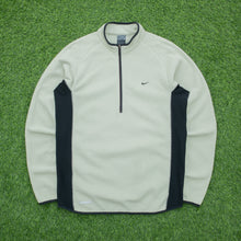 Load image into Gallery viewer, 2002 Nike Cross Fit Therma Small Swoosh Embroidered Quarter Zip Beige Fleece - L
