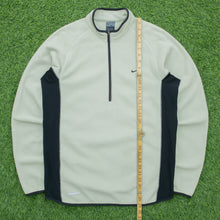Load image into Gallery viewer, 2002 Nike Cross Fit Therma Small Swoosh Embroidered Quarter Zip Beige Fleece - L
