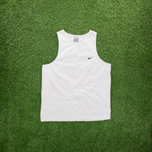 Load image into Gallery viewer, (2002) Nike Small Swoosh Embroidered White Vest Top - L
