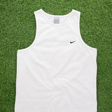 Load image into Gallery viewer, (2002) Nike Small Swoosh Embroidered White Vest Top - L
