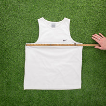 Load image into Gallery viewer, (2002) Nike Small Swoosh Embroidered White Vest Top - L
