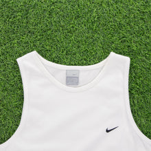 Load image into Gallery viewer, (2002) Nike Small Swoosh Embroidered White Vest Top - L
