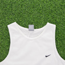 Load image into Gallery viewer, (2002) Nike Small Swoosh Embroidered White Vest Top - L
