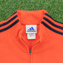 Load image into Gallery viewer, Women’s 2001 Adidas 3-Stripe Embroidered Logo Full Zip Orange Fleece - L (14-16)
