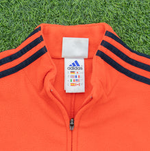 Load image into Gallery viewer, Women’s 2001 Adidas 3-Stripe Embroidered Logo Full Zip Orange Fleece - L (14-16)
