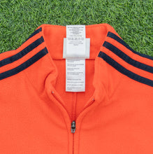 Load image into Gallery viewer, Women’s 2001 Adidas 3-Stripe Embroidered Logo Full Zip Orange Fleece - L (14-16)
