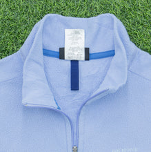 Load image into Gallery viewer, Women’s 1995 Patagonia Synchilla Embroidered Spell Out Logo Full Zip Light Blue Fleece - M (10-12)
