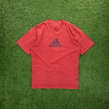 Load image into Gallery viewer, (2001) Adidas Large Spell Out Logo Graphic Red T-Shirt - M/L
