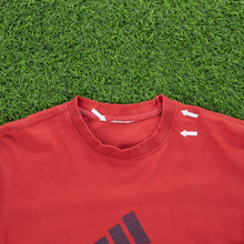 Load image into Gallery viewer, (2001) Adidas Large Spell Out Logo Graphic Red T-Shirt - M/L
