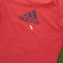 Load image into Gallery viewer, (2001) Adidas Large Spell Out Logo Graphic Red T-Shirt - M/L
