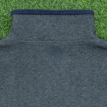 Load image into Gallery viewer, Nautica Jeans Co Spell Out Embroidered Two Tone 1/4 Quarter Zip Navy Grey Fleece - M/L

