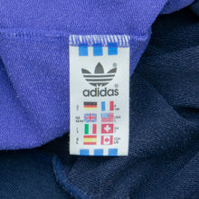 Load image into Gallery viewer, Adidas Originals Marathon Graphic Colour Block Oversized Boxy Mock Neck Pullover Navy Blue Sweatshirt - L (42/44)
