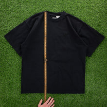 Load image into Gallery viewer, (1995) Nike Small Swoosh Embroidered Heavyweight Black T-Shirt - XXL
