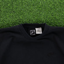 Load image into Gallery viewer, (1995) Nike Small Swoosh Embroidered Heavyweight Black T-Shirt - XXL
