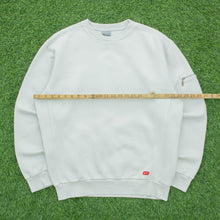 Load image into Gallery viewer, 2001 Nike Athletic 71 Graphic Small Swoosh Embroidered Logo Pocket Crewneck Beige Sweatshirt - M
