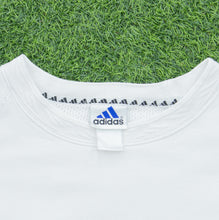 Load image into Gallery viewer, Adidas Large Logo Embroidered Pullover Oversized Crewneck White Sweatshirt - XXL

