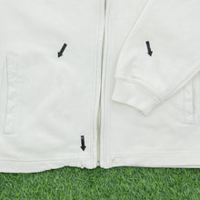 Load image into Gallery viewer, Nike Small Swoosh Embroidered Logo Zip Up Beige Jumper - S/M
