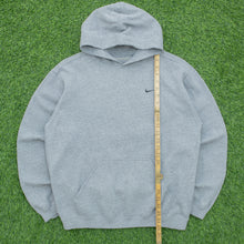 Load image into Gallery viewer, Women’s 2001 Nike Small Swoosh Embroidered Logo Boxy Pullover Grey Hoodie - L (14-16)
