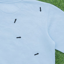 Load image into Gallery viewer, Women’s Reebok Spell Out Embroidered Logo Pullover Crewneck Light Blue Sweatshirt - L/XL (16-18)
