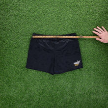 Load image into Gallery viewer, Puma King All Over Print Black Sports Shorts - S (28/30”)
