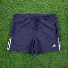 Load image into Gallery viewer, (2001) Adidas 3-Stripe Embroidered Pocket Navy Sports Shorts - M (32/34”)
