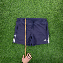 Load image into Gallery viewer, (2001) Adidas 3-Stripe Embroidered Pocket Navy Sports Shorts - M (32/34”)
