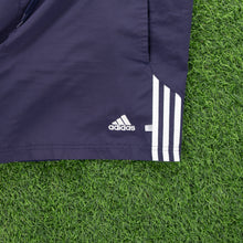 Load image into Gallery viewer, (2001) Adidas 3-Stripe Embroidered Pocket Navy Sports Shorts - M (32/34”)
