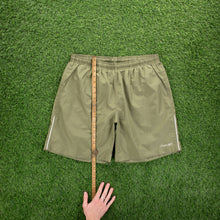 Load image into Gallery viewer, Reebok Small Spell Out Embroidered Logo Pocket Khaki Sports Shorts - L (32-36”)
