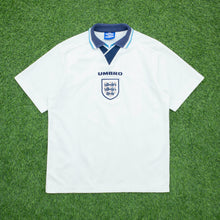 Load image into Gallery viewer, 1995 1997 England Home Football Shirt Size Large Euro 1996 Genuine Original
