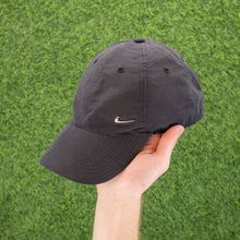 Load image into Gallery viewer, Nike Heritage ‘86 Metal Swoosh Dark Grey Metallic 6 Panel Cap - One Size
