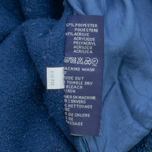 Load image into Gallery viewer, 2000 GANT Sport USA Small Spell Out Embroidered Two Tone Stripe Oversized 1/4 Quarter Zip Sherpa Navy Fleece - L
