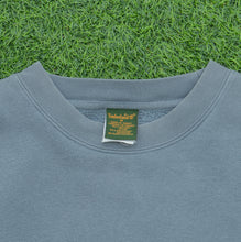 Load image into Gallery viewer, Timberland Spell Out Embroidered Pullover Crewneck Blue Sweatshirt - M/L (2002)
