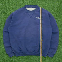 Load image into Gallery viewer, Carhartt Small Spell Out Embroidered Lined Heavyweight Boxy Crewneck Navy Sweatshirt - M
