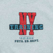 Load image into Gallery viewer, Adidas New York Training Spell Out Embroidered Graphic Pullover Crewneck Grey Sweatshirt - L
