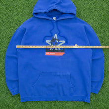 Load image into Gallery viewer, Vexel Brothers VXB Athletics Skateboarding Graphic Drawstring Pullover Boxy Blue Hoodie - M
