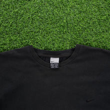 Load image into Gallery viewer, (2000) Nike Small Swoosh Embroidered Black T-Shirt - L
