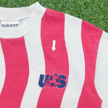 Load image into Gallery viewer, 1994 1996 USA Adidas Home Stripe Football Graphic AOP T-Shirt Size L 94 World Cup
