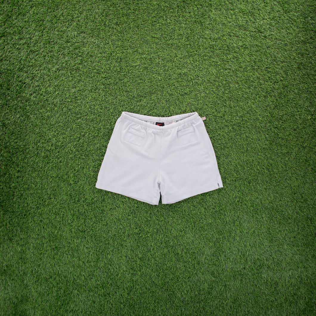 (2000) Women’s Nike Small Swoosh Tab Pocket Light Blue Shorts - M (10-12)