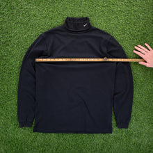 Load image into Gallery viewer, (2014) Nike Golf Dry-Fit Small Swoosh Embroidered Turtleneck Black Long Sleeve T-Shirt - M
