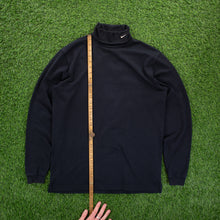 Load image into Gallery viewer, (2014) Nike Golf Dry-Fit Small Swoosh Embroidered Turtleneck Black Long Sleeve T-Shirt - M
