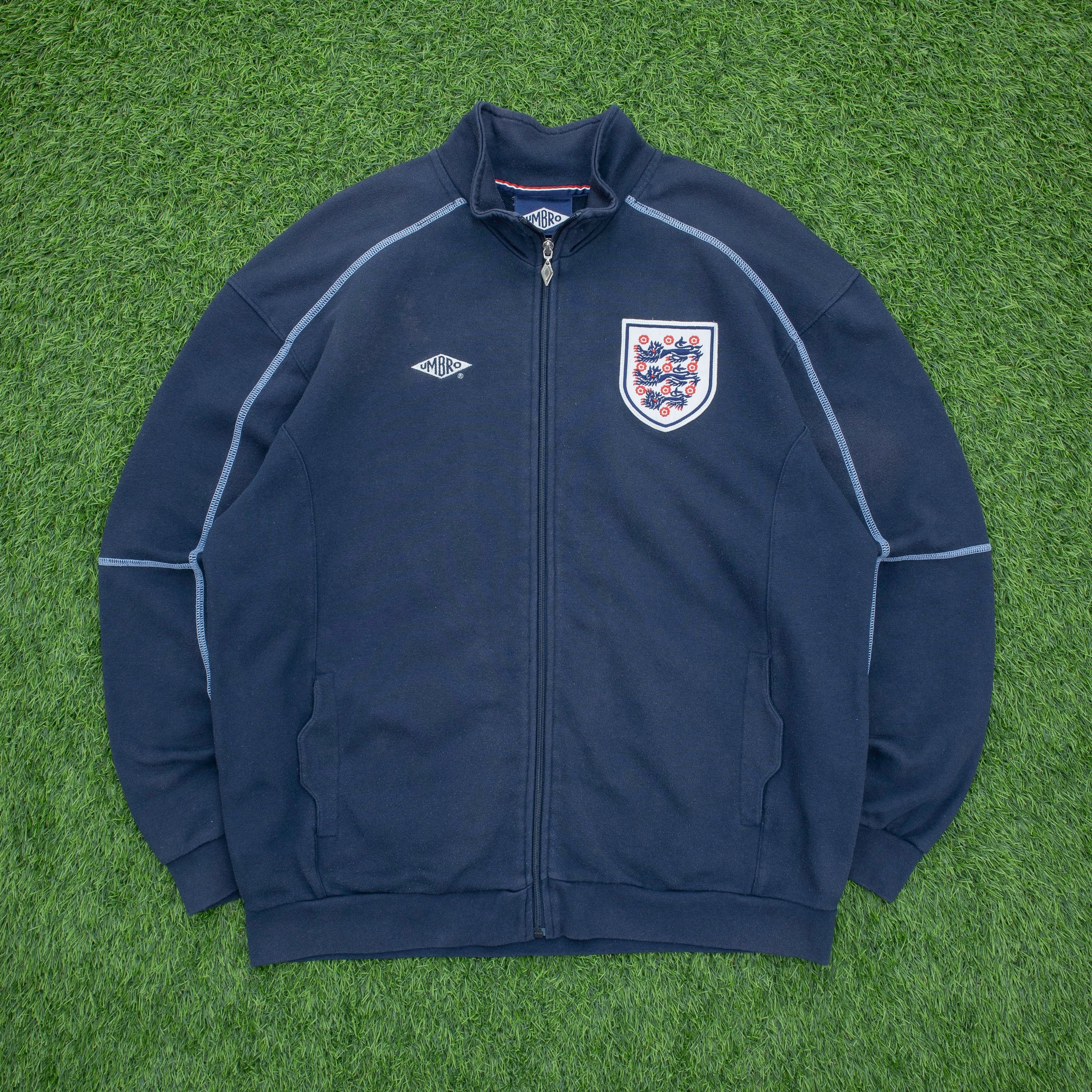 England Umbro Football Jacket Size Extra Large Zip Up Jumper