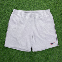 Load image into Gallery viewer, (2005) Adidas Small Spell Out Logo Embroidered Grey Sweat Shorts - L (30-34”)
